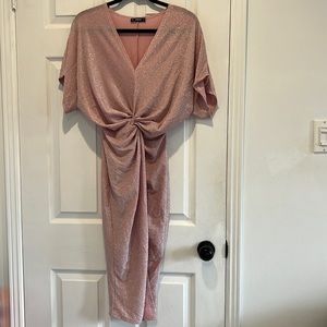 Bat sleeve sparkly dress